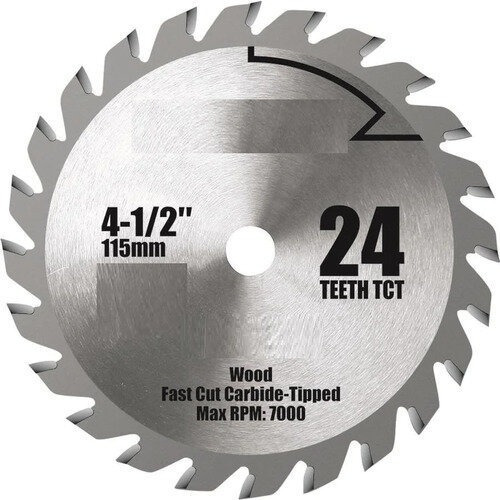 Disco Sierra Corte Madera 4 1/2  24 Dientes