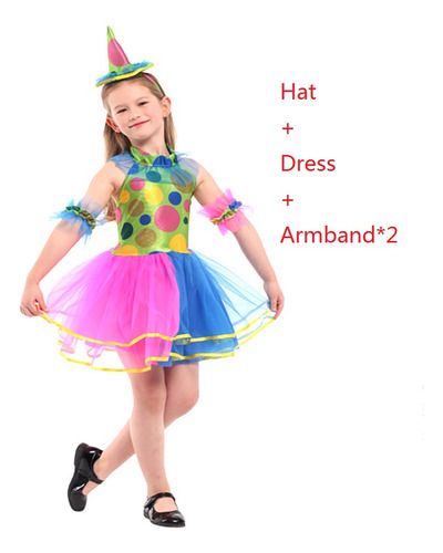 Funny Clown Clothes Set Kids Performance Clothes