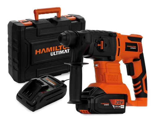 Rotomartillo electroneumático Hamilton Ultimate ULT130 inalámbrico naranja frecuencia de 50Hz con 20W de potencia 220V-240V