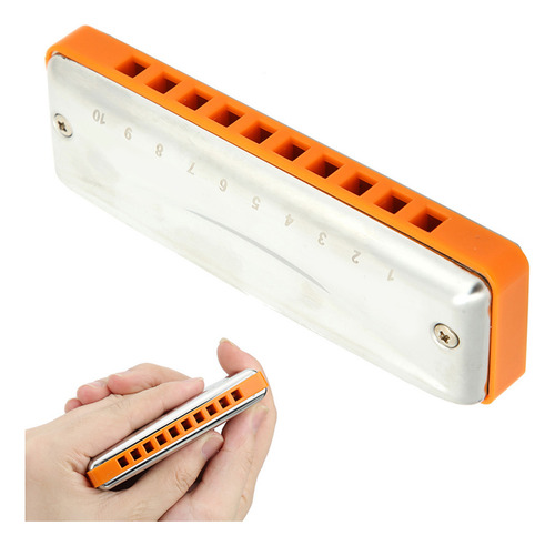 Instrumento Musical Armónica De 10 Hoyos Blues Db Key Harp