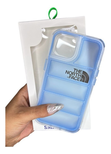 Funda Case The North Face Mate Para Iphone 2 En 1 Azul Acero Iphone 11 Pro Max