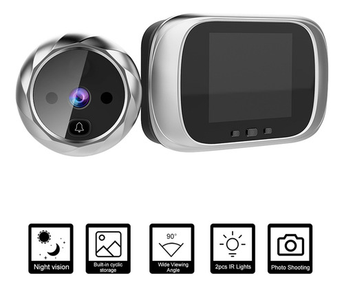 Cámara Digital Mirilla Puerta Timbre.. 8 Lcd Visión