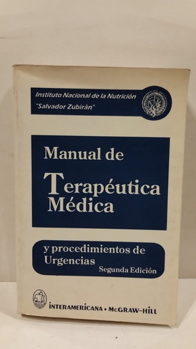 Manual De Terapéutica Medica - Instituto N.nutricion 