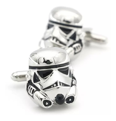 Mancuernillas Star Wars Stormtrooper Plateados Gemelos