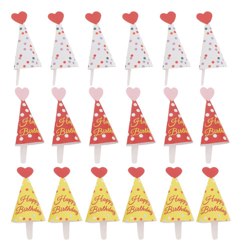 Cupcake Toppers, Inserto Para Tartas De Cumpleaños, 45 Unida