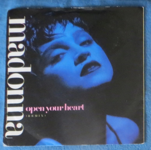 Simple Vinilo Madonna Open Your Heart Remix Uk 1986 Nuevo