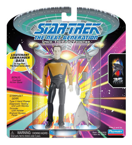 Figura Clasica Comandante Data Star Trek Playmates