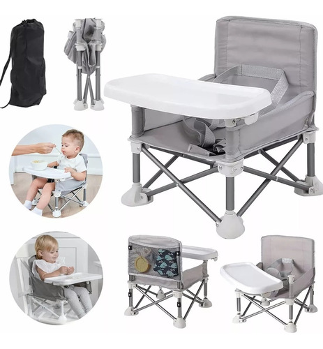 Silla Periquera Seguridad Portatil Plegable Para Comer Bebe