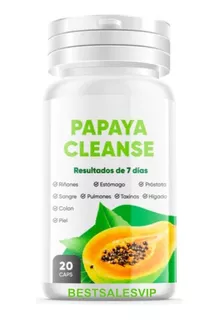 Papaya Enzima Cleanse 20 Capsulas Envio Gratis