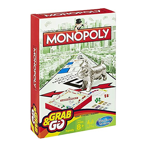 Paquete Variado Hasbro Family Grab And Go: Clue, Monopoly, C