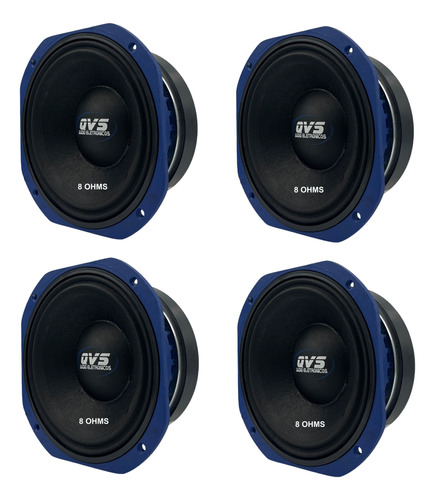 4 Alto Falante 8 Qvs Mgs 400 Rms Medio Graves Melhor Que Jbl