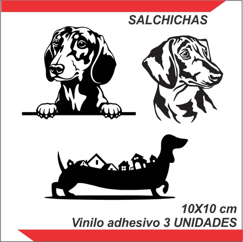 Adhesivos Stickers Salchichas Dachshund 