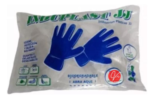 Guantes Manipulación De Alimentos X100 Und Biodegradable 