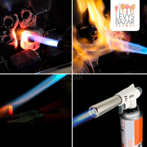 Imagen 6 de 10 de Set Balanza Digital Cocina + Soplete Flambeador + Termometro