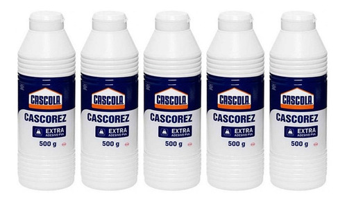 Kit 5 Colas Branca Cascorez Extra 500g Cascola