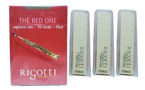 Kit 3 Palhetas Rigotti Classic Para Sax Soprano - Escolha Nº