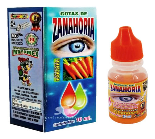 Gotas De Zanahoria De 10ml 1 Pza