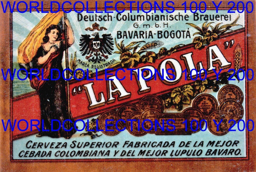 Bavaria Reimpresión Etiquetas Antiguas Kopp's Y La Pola 