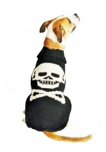 Chilly Dog Black Skull Jersey De Perro Xsmall