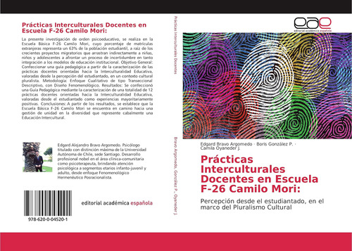 Libro:prácticas Interculturales Docentes En Escuela F-26 Cam