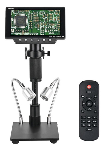 Hayear Microscopio Digital 4k, Camara De Monitor Lcd De 5 Pu