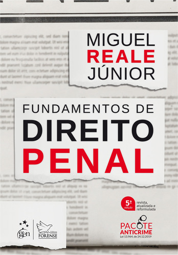 Fundamentos de Direito Penal, de Reale Jr., Miguel. Editora Forense Ltda., capa mole em português, 2020