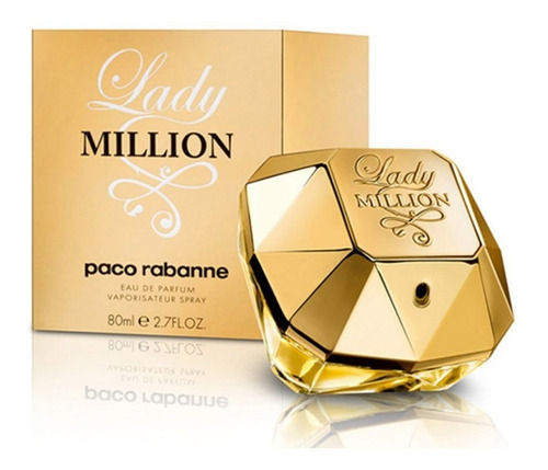 Perfume Original Lady Million Paco Rabanne 80ml Dama 