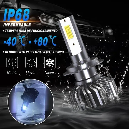 For Kit De Focos Led H4 9006 Luz Alta/baja/niebla Para ford