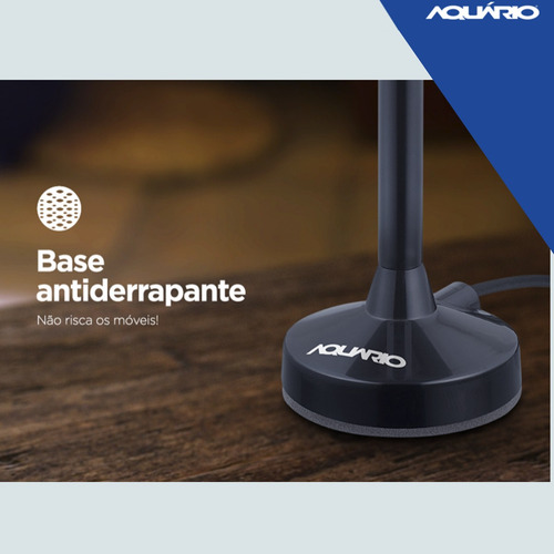 Antena Digital Aquário 5 Em 1 Vhf Uhf Fm Hdtv 4k - Dtv100p