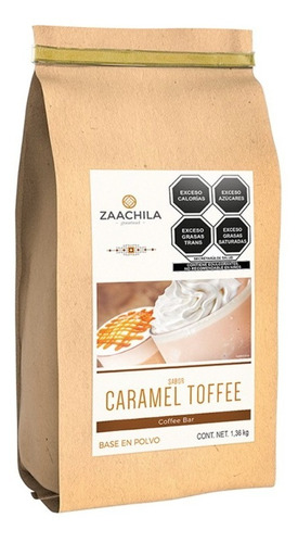 Zaachila-gourmet Sabor: Caramel-toffe Base Frappe Con1.36kg