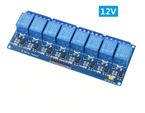 Rele 8 Canales 12v Modulo Tarjeta Relays Low Level Trigger