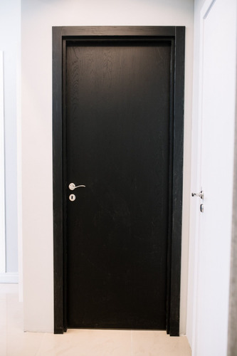 Imagen 2 de 3 de Puerta Placa 80/15 Gromanti Linea Elite Marco De Madera