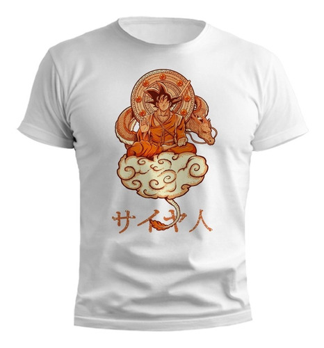 Remera Goku Buda Dragon Ball Colores Vivos Hombre