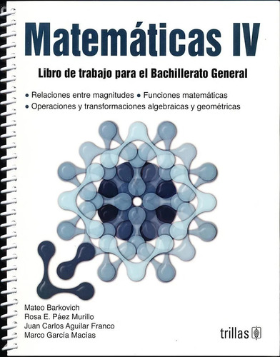 Matemáticas 4 Libro De Trabajo Para El Bachillerato Trillas