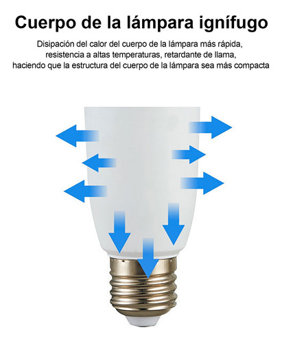 Bombilla Led 13vatios, Luz Diurna 6500k, Base E26 6pz Blanco Frío