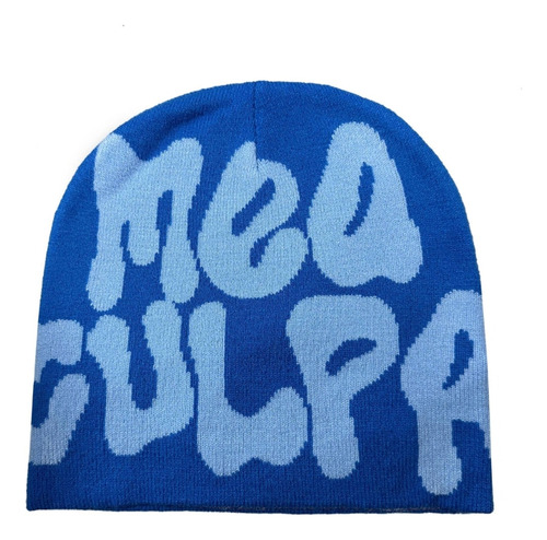 (dbl) Culpa Beanie Dupes Y2k Beanies Gorro Tejido Con Estamp