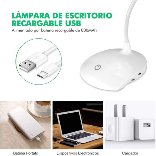 Lámpara Led Ajustable Para Lectura O Escritorio