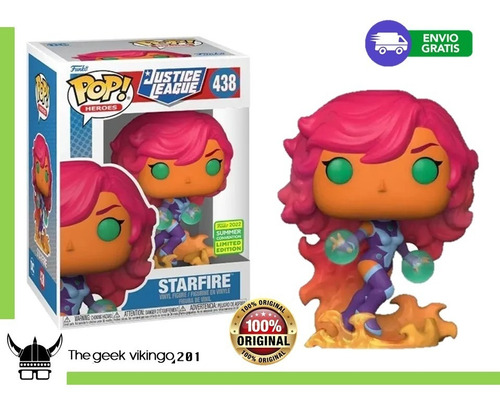 Funko Pop Starfire Pop 438  Justice League 2022 Summer Comve