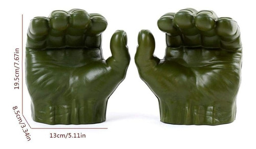 Puños Guantes Manos Hulk Vengadores Avenger Hasbro