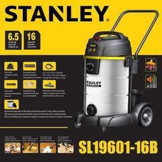 Aspiradora Acero Inox.60 Lts 1440w Para Agua Y Polvo Stanley