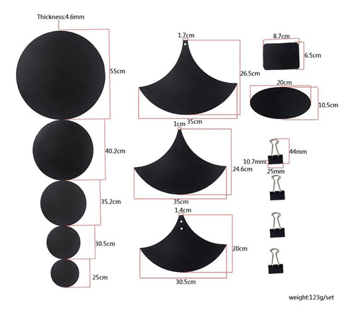 Mox Silenciador Mute Pads, 5 Silenciadores, Tambores Y