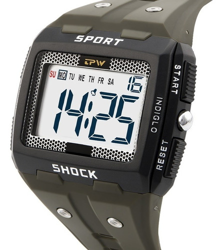 Relógio Digital Esportivo Masculino Grande Visibilidade Tpw Correia Militar