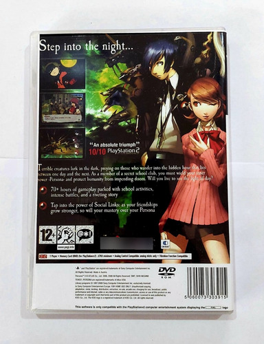 Jogo Persona 3 Ps2 Com Capa+poster