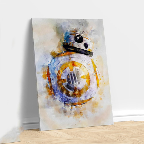 Bb8 Star Wars Cuadro Decorativo Moderno Arte Marvel Pieza