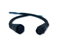 Comprar Conectores Roscados Macho Hembra Con Cable para Bañador Led Rgb Color Negro Demasled