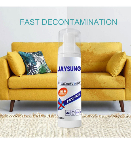 Spray De Limpeza E Enxágue Para Roupas Sem Água Multiuso Cl