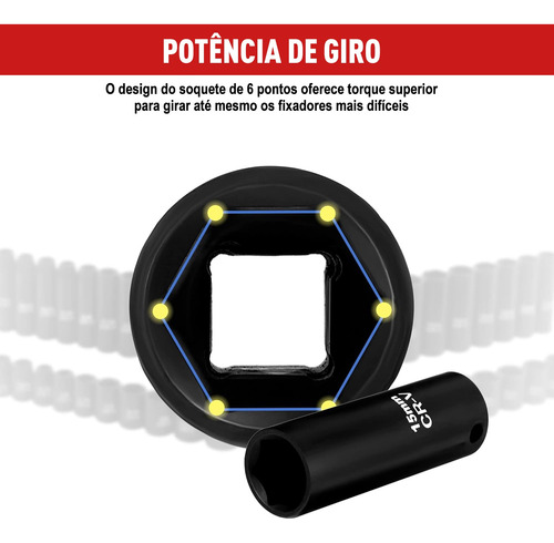 Jogo De Soquete Aço Crv 3/8 Catraca Chave Com Maleta Dobevi