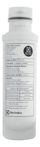 Filtro/refil Purificador Electrolux Pa30g Pa40g