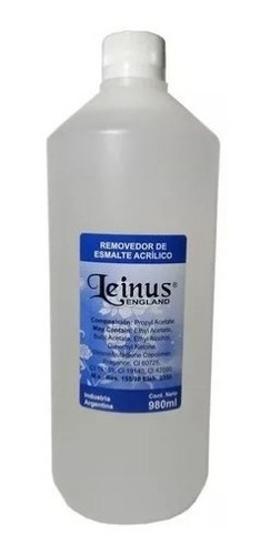 Imagen 1 de 3 de Removedor Esmalte Semipermanente Profesional 1lt Manicuria