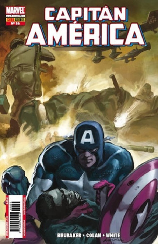 Capitan America, De Brubaker., Vol. 55. Editorial Panini, Tapa Blanda En Español